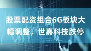 股票配资组合6G板块大幅调整，世嘉科技跌停