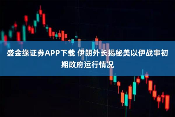 盛金缘证券APP下载 伊朗外长揭秘美以伊战事初期政府运行情况