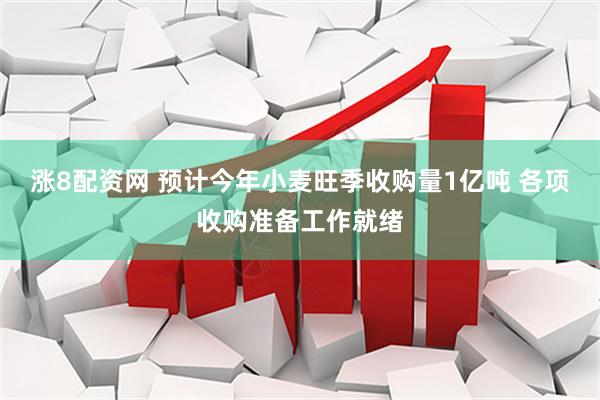 涨8配资网 预计今年小麦旺季收购量1亿吨 各项收购准备工作就绪